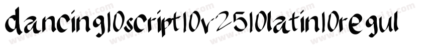 dancing script v25 latin regulartt字体转换